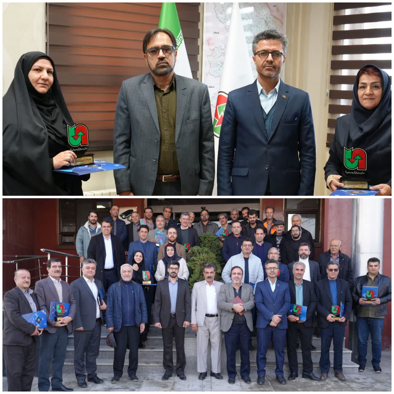 تجلیل مدیرکل راهداری همدان از فعالان حملونقل جادهای، رانندگان و بانوان راننده نمونه استان