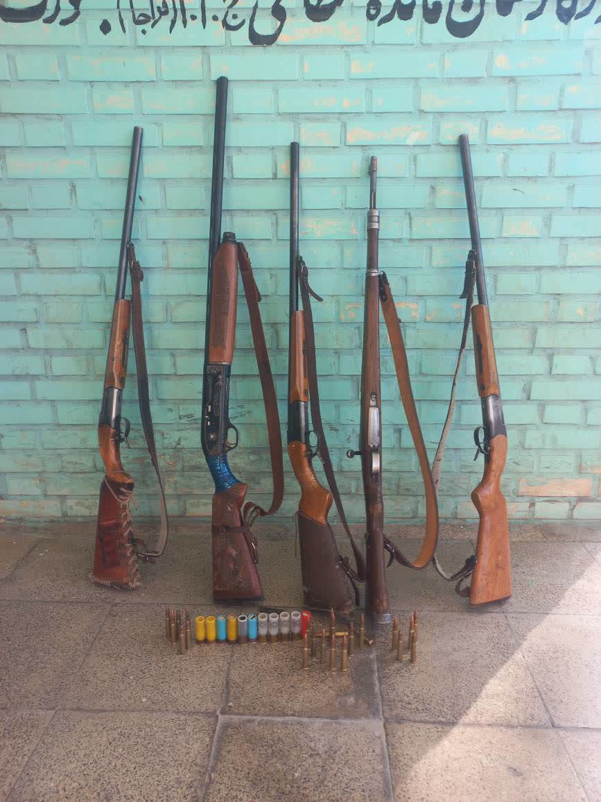 شکارچیان غیرمجاز در آلموبلاغ غافلگیر شدند