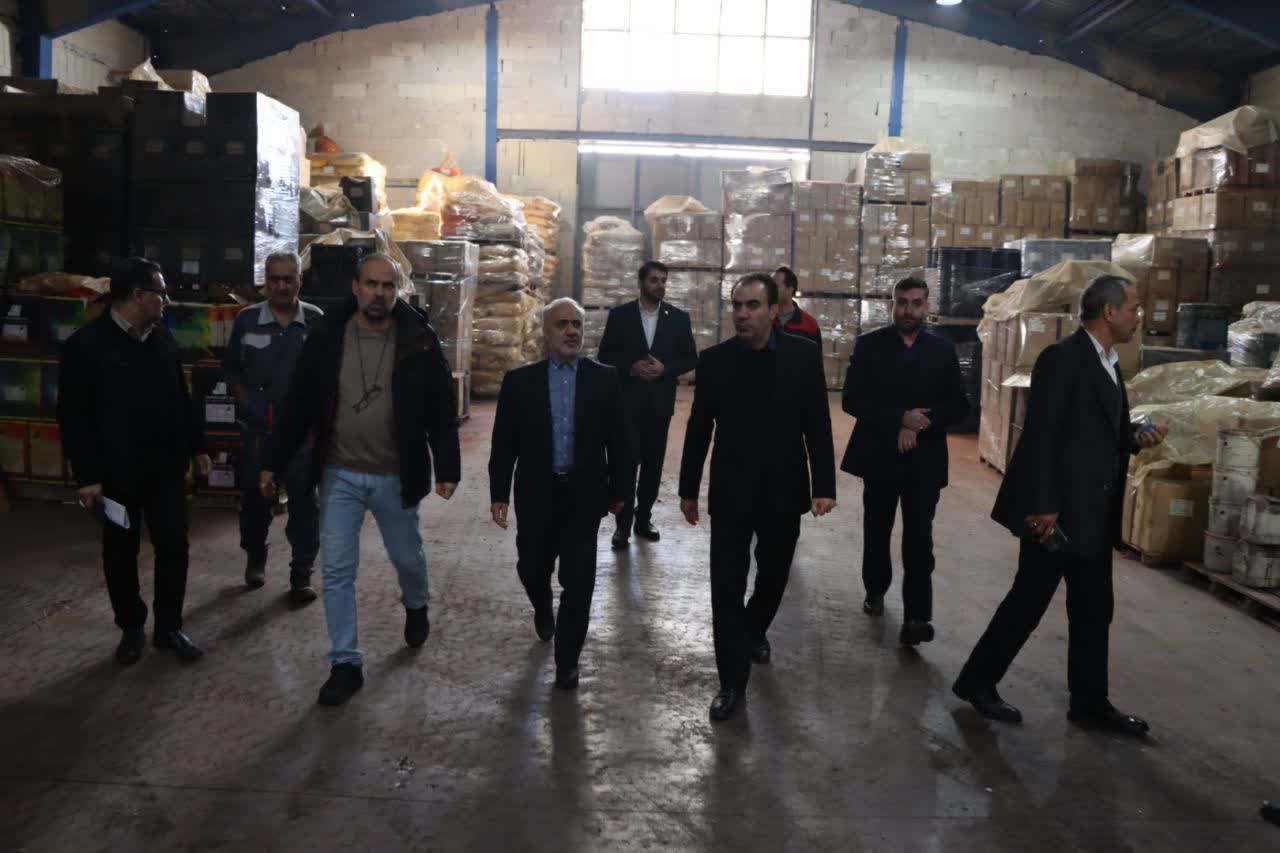 بازدید مدیرکل بازرسی وزارت صمت و مدیرکل صمت استان همدان از شرکت الوان ثابت در کبودراهنگ